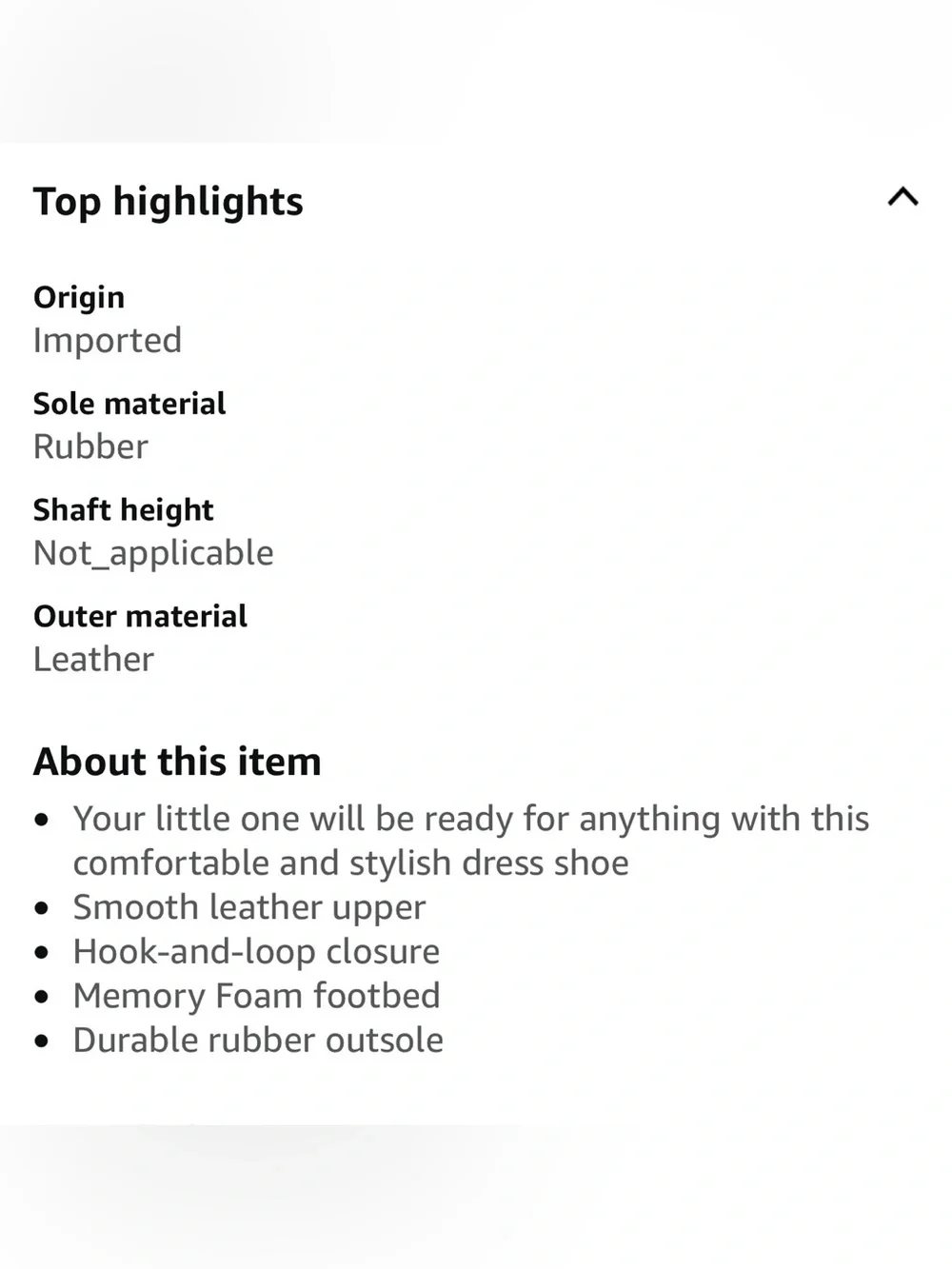 Florsheim Berwyn JR II Boys Black Leather Velcro Dress Shoes